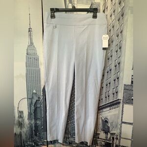 PREMISE - Light Blue and White Stretch Ponte Pull-On Pants